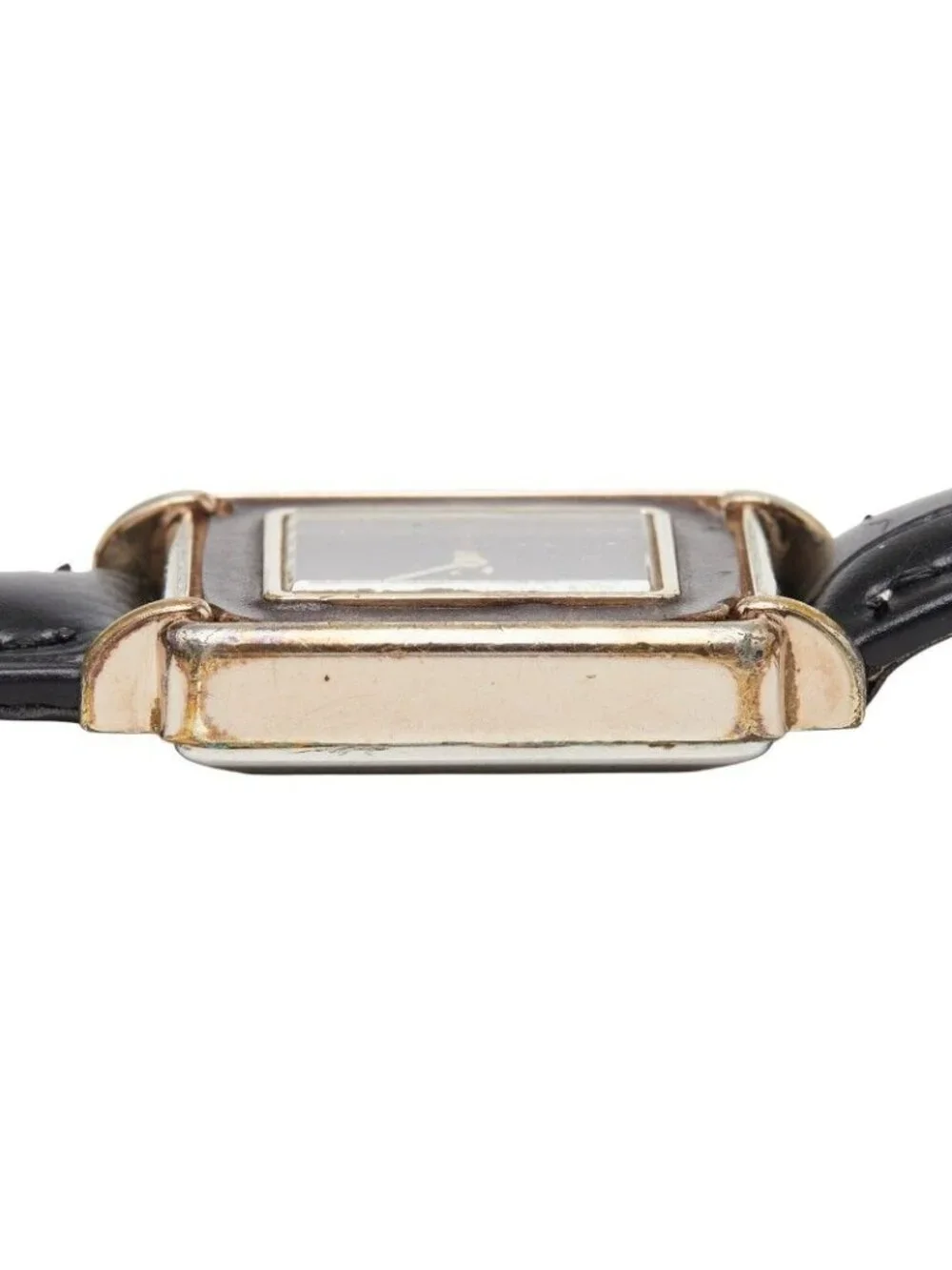 Saint Laurent Macaron Leather in Watch Brown Gold Silver Black Metal